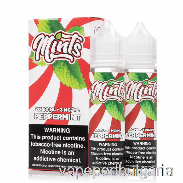 Vape Течности Peppermint - Mints Vape Co - 120ml 3mg